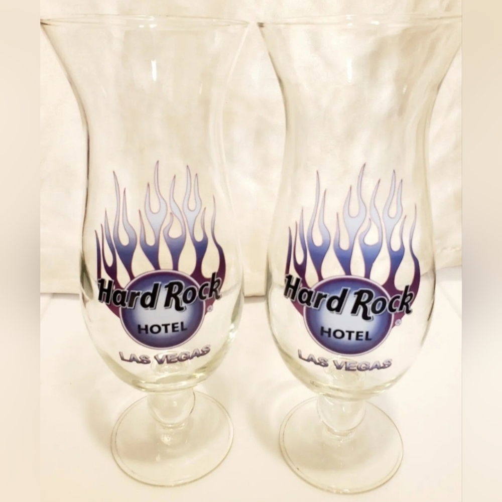 Hard Rock Hotel Casino Resort Las Vegas Nevada Purple Flame fire Hurricane Glass